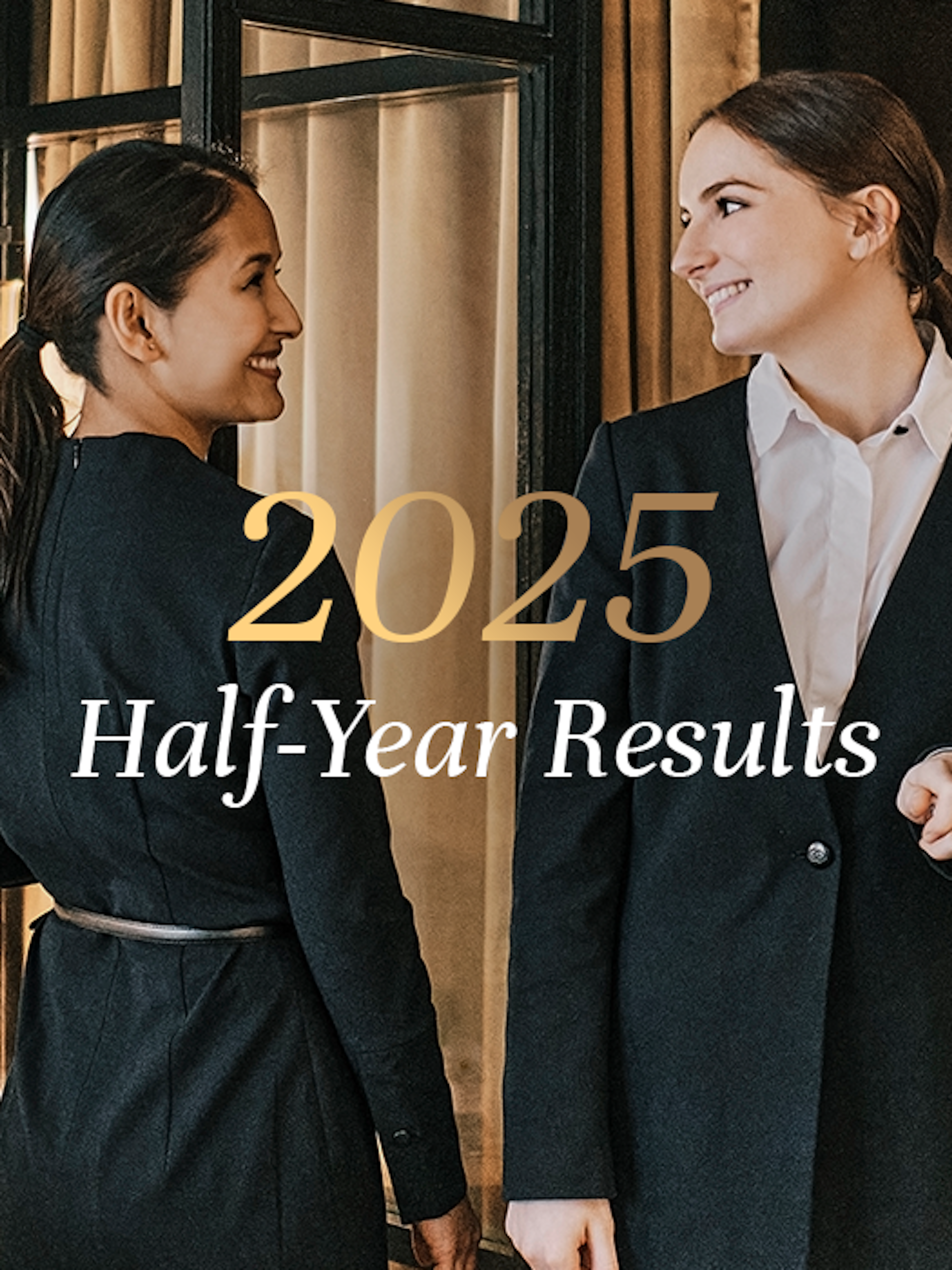 Picture with written 2025 Half-Year results