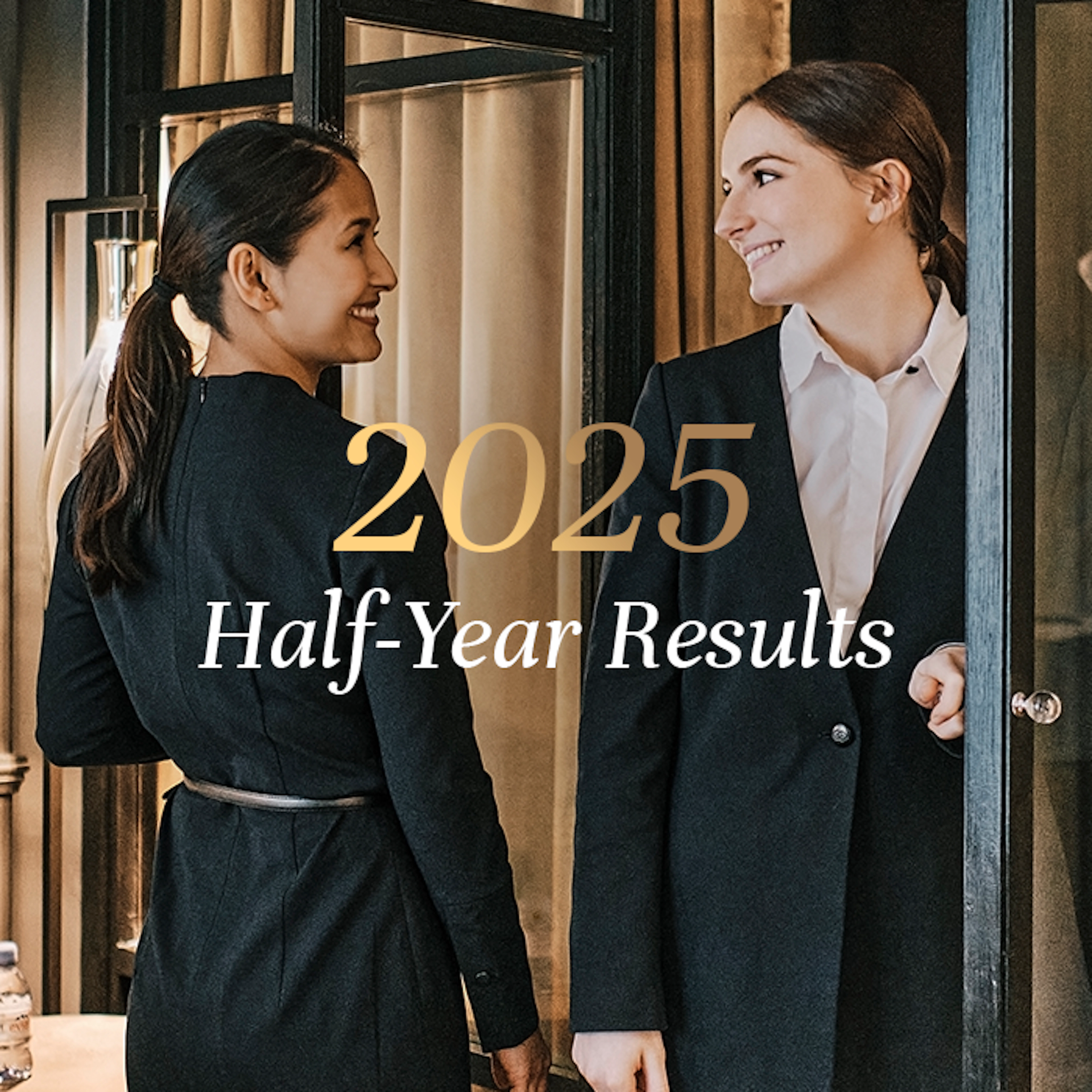 Picture with written 2025 Half-Year results