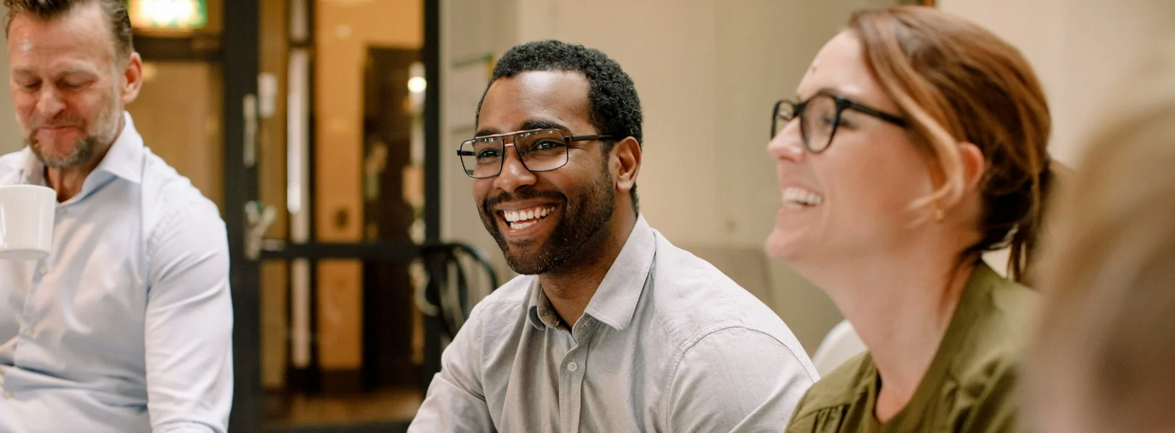 group of people smilling