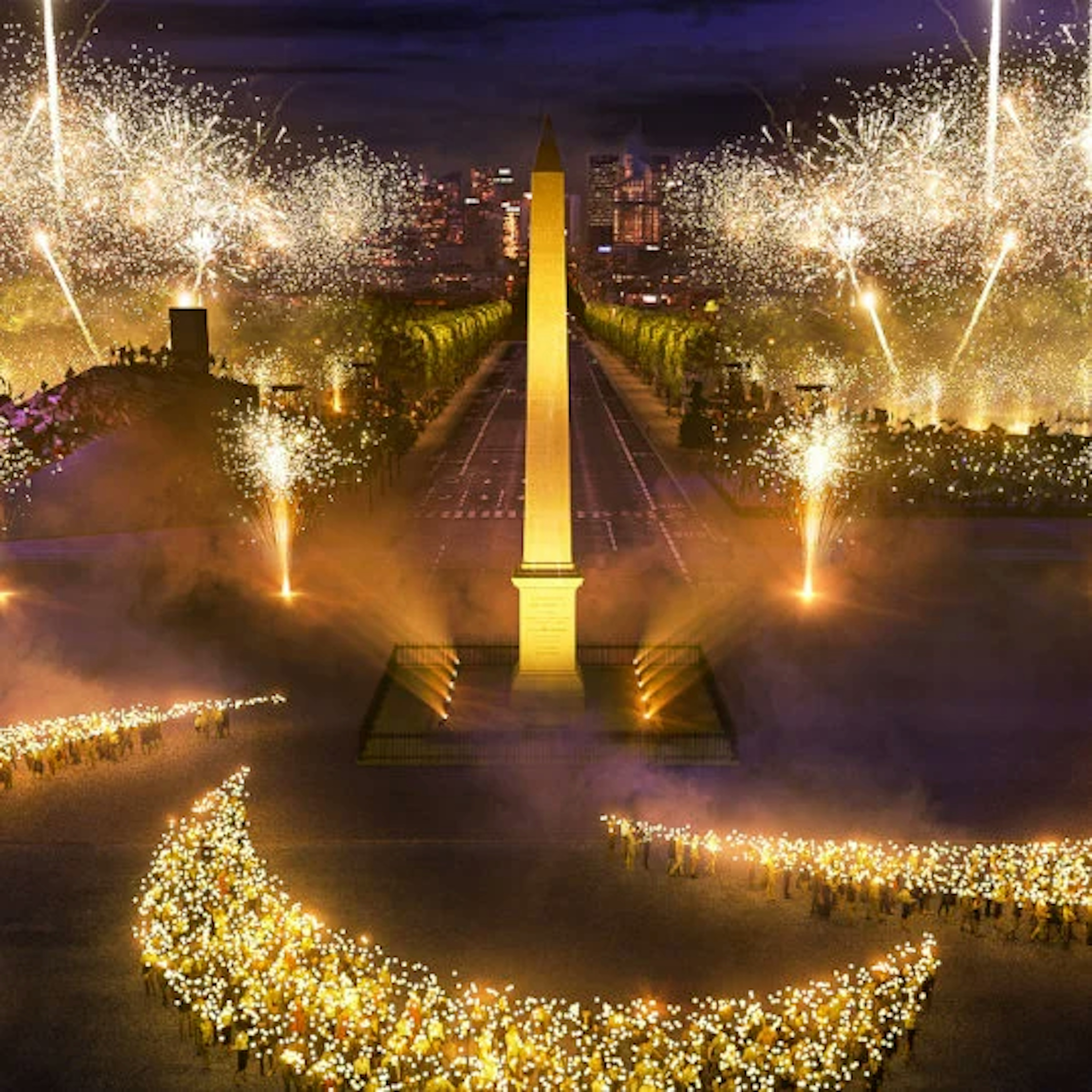 Picture of firework for Paris 2024