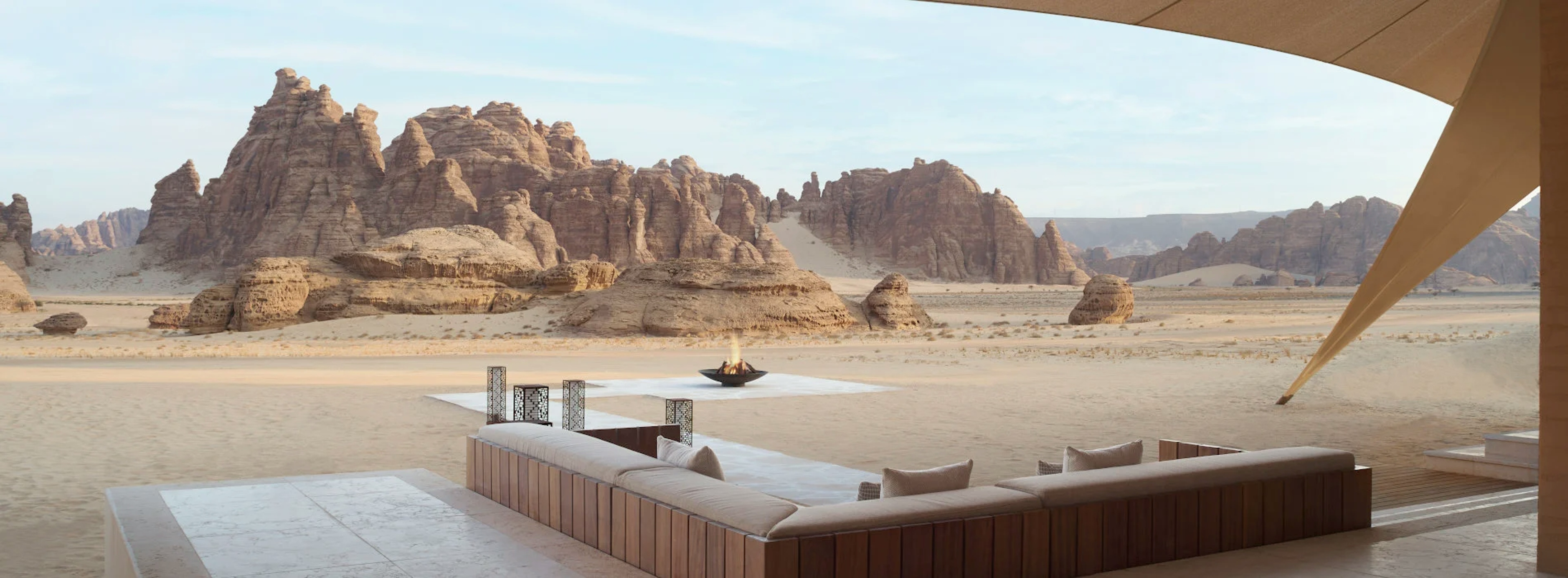 Desert exterior of an hotel