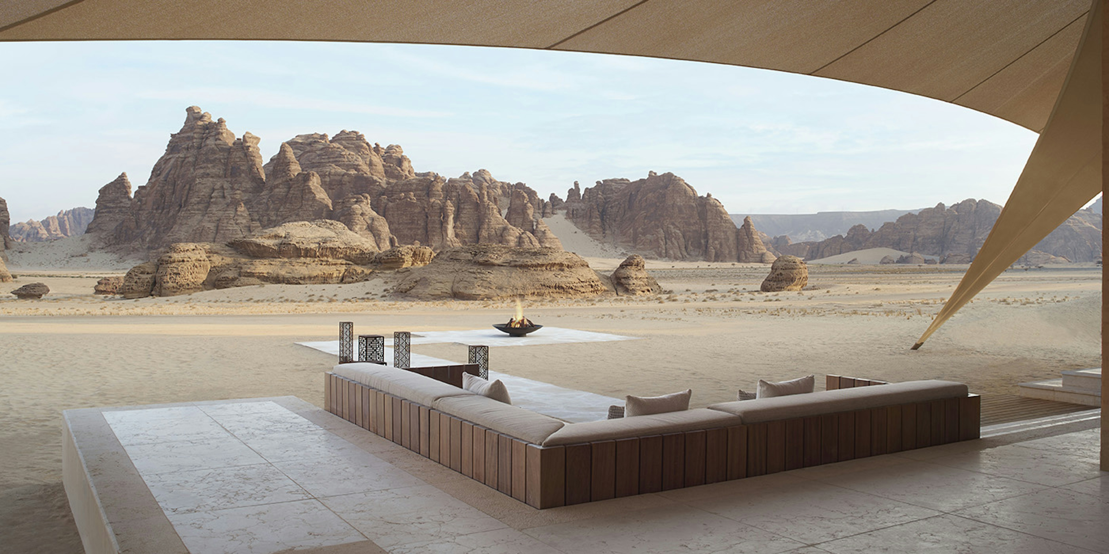 Picture of outside hotel in Saudi Arabia