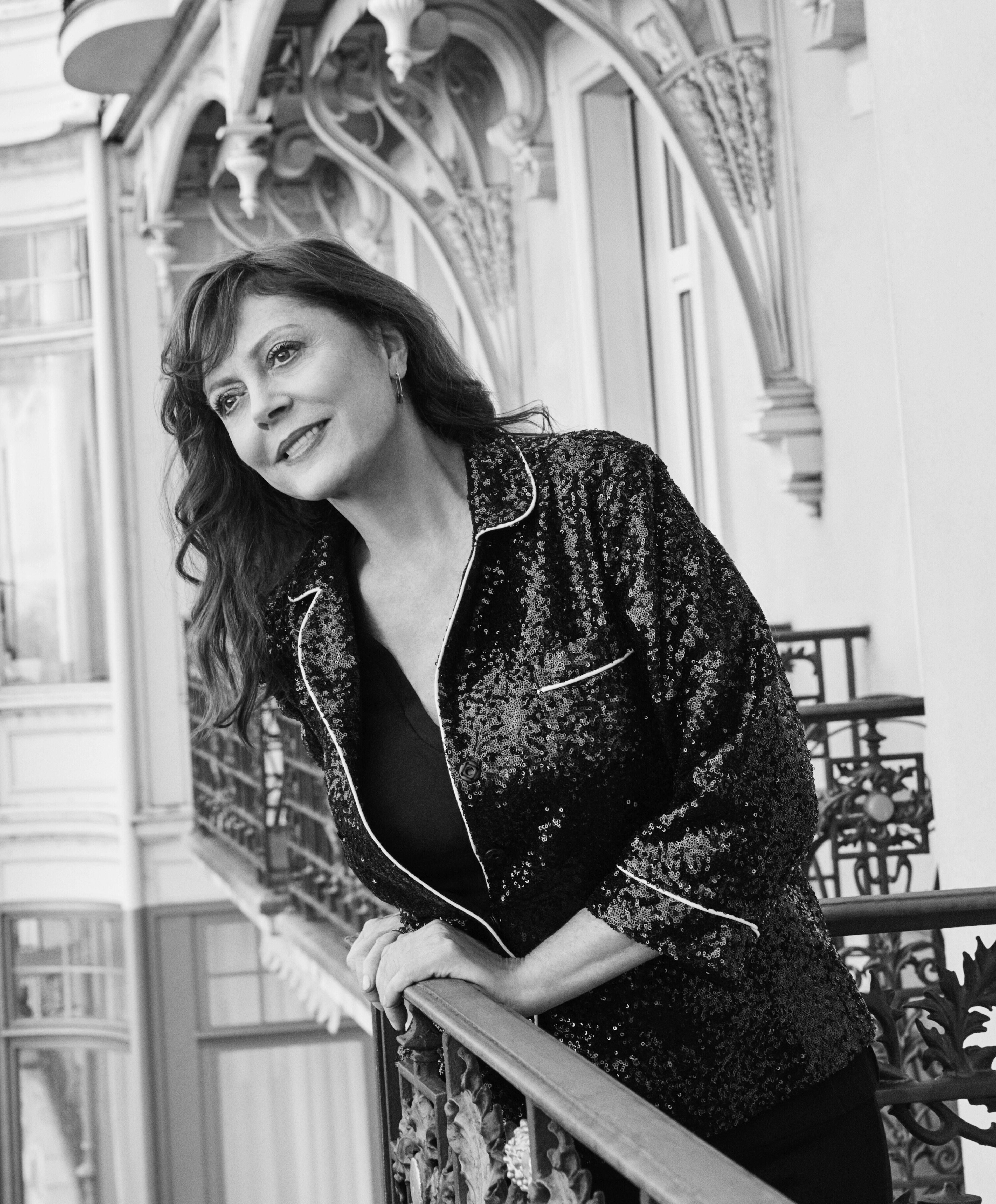 Susan Sarandon at Fairmont Le Montreux Palace BW-jpg