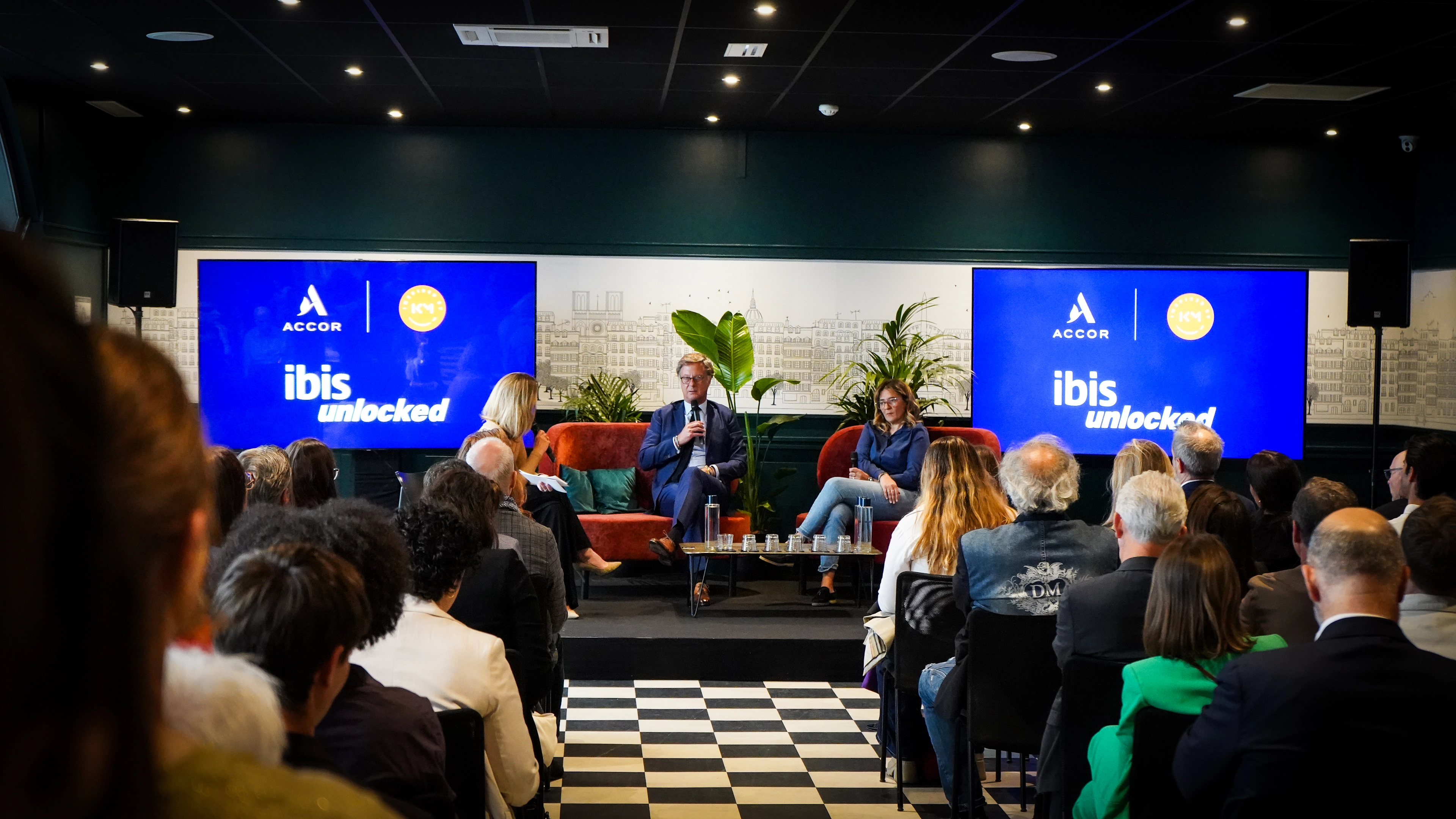 Sébastien Bazin, Chairman and CEO of Accor - Fayza Lamari, President of Inspired By KM
